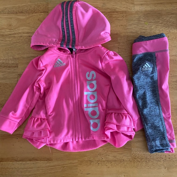 adidas baby girl 2 piece set